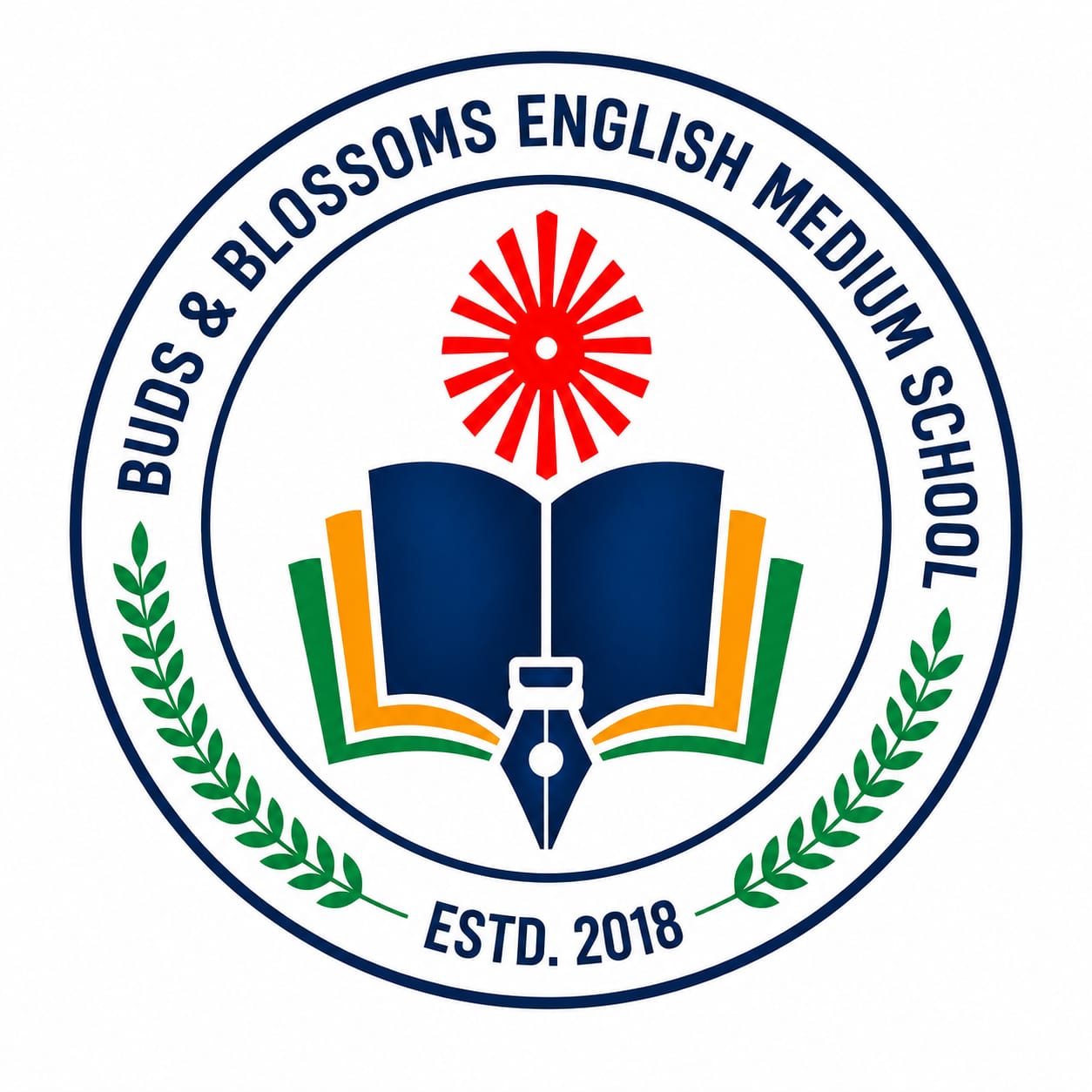 Buds & Blossoms English Medium School Logo